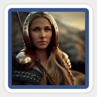 Viking Shield Maiden Sticker